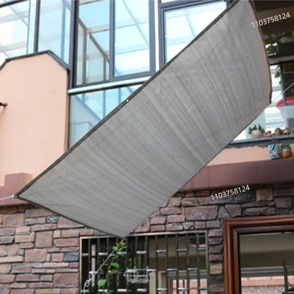 Sunshade net privacy screen sunshade cloth suitable for outdoor terrace sunshade porch pavilion cover beige color