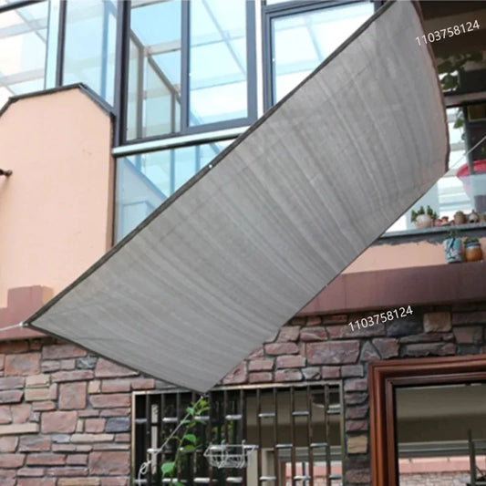 Sunshade net privacy screen sunshade cloth suitable for outdoor terrace sunshade porch pavilion cover beige color