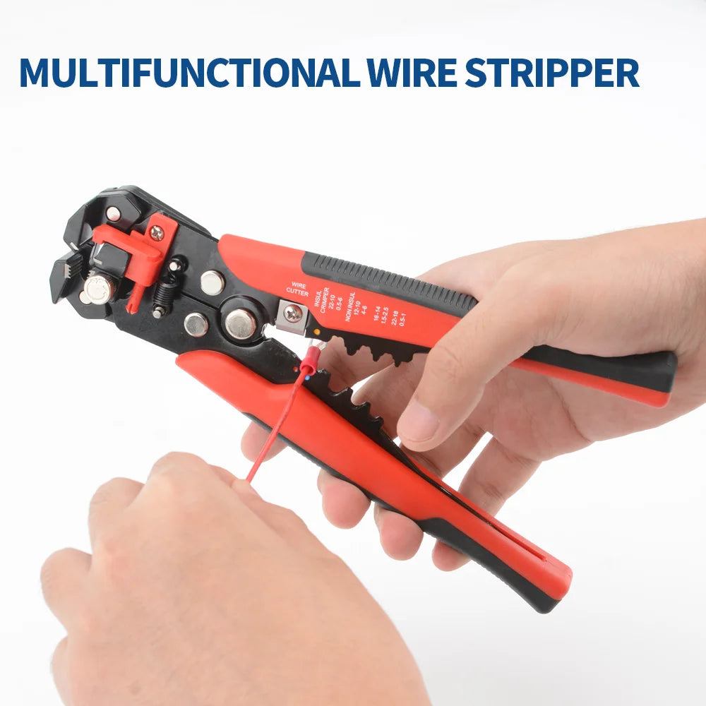 Wire Stripping Multifunctional Pliers AWG 24-10 Cable Cut Crimp Terminal Crimper Hand Tool for Electrician Wire Cutter