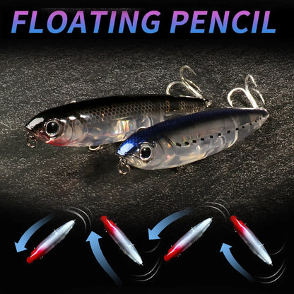 GOBAIT Floating Pencil Topwater Lure, 10cm Walk-the-Dog
