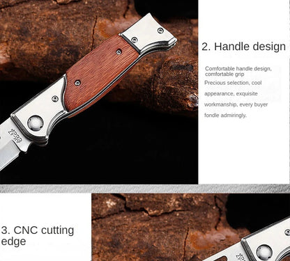 Heavy Duty Foldable Knife with High Hardness and Versatile Functions for Outdoor Activities