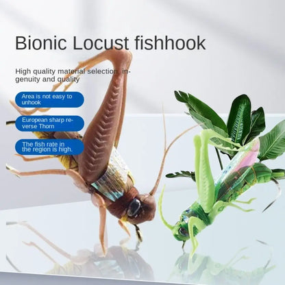 Grasshopper Insect Hard Baits (Size 2 and 6)