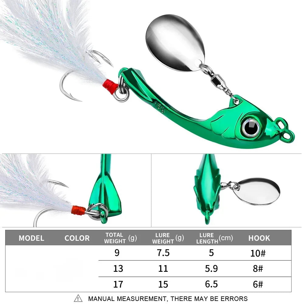 SANMO Metal VIB Spinner Bait (7-15g)
