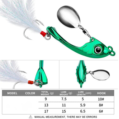 SANMO Metal VIB Spinner Bait (7-15g)