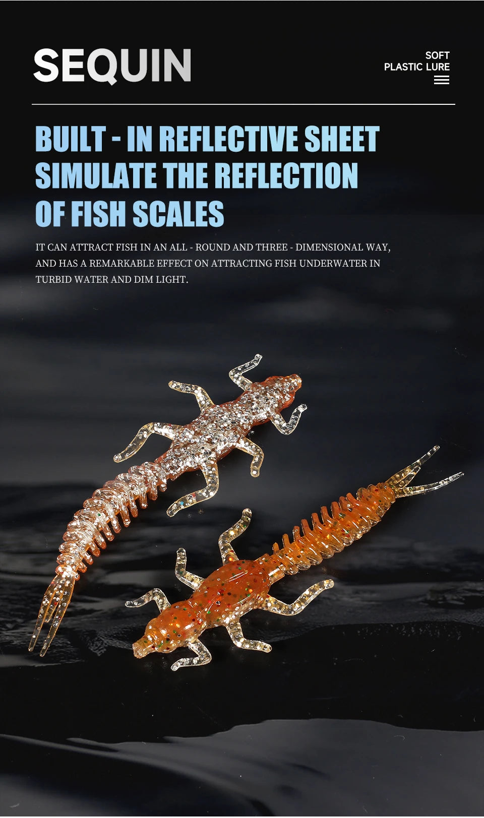 Supercontinent Larva Soft Lures