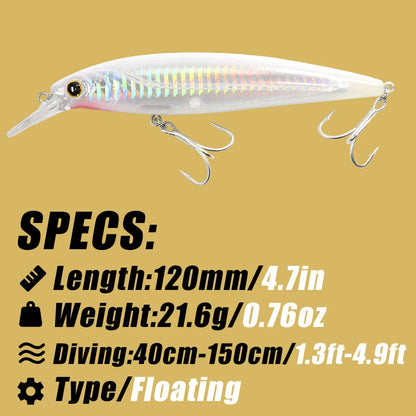 B&U Long-Casting Minnow Jerkbait