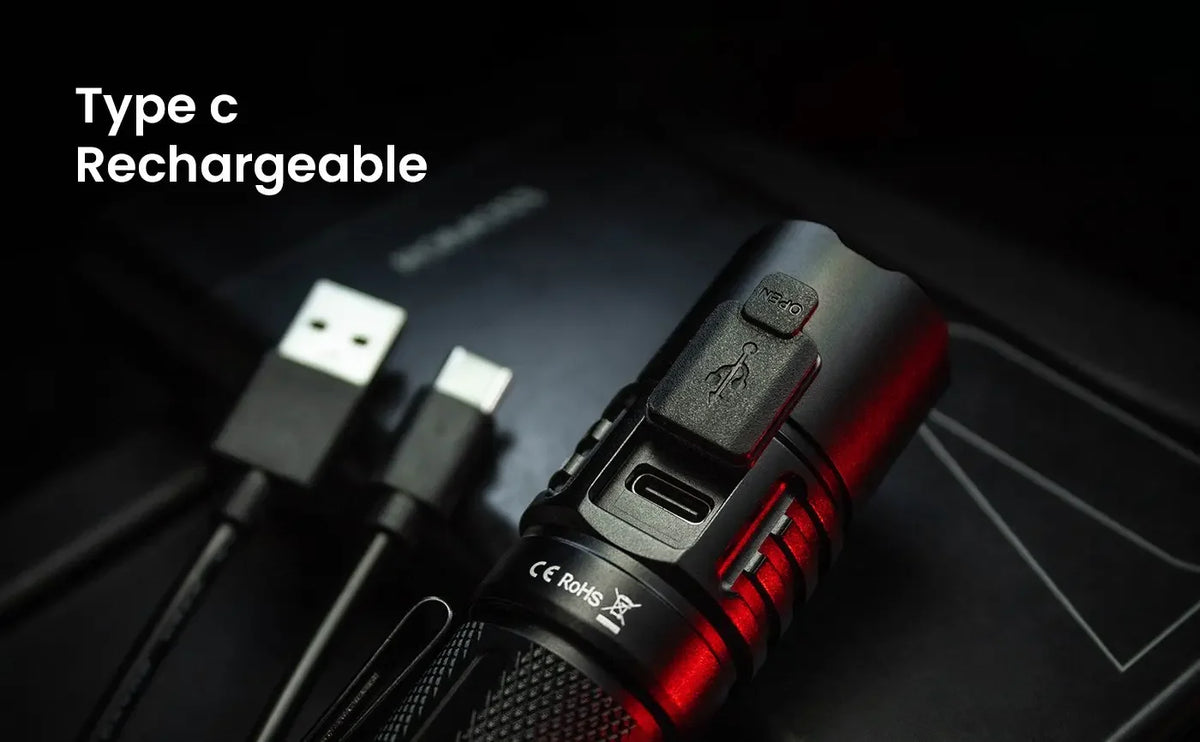 Sofirn SP35T 3800lm Tactical 21700 Flashlight Powerful LED Light USB C Rechargeable Torch with Dual Switch Power Indicator ATR