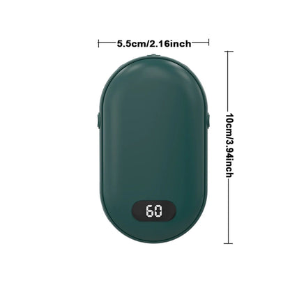 New Hand Warmer Power Bank 2in1 USB Rechargeable Winter Mini Hand Warmer Electric Heater Pocket Warmer High-Capacity Winter Gift
