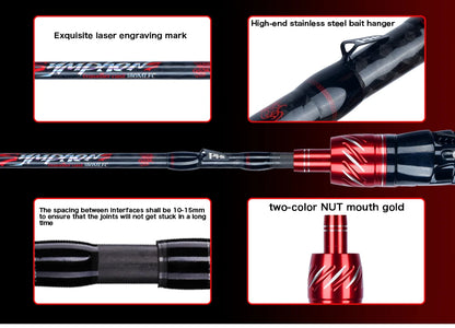 BIUTIFU Traveller Fuji Lure Rod