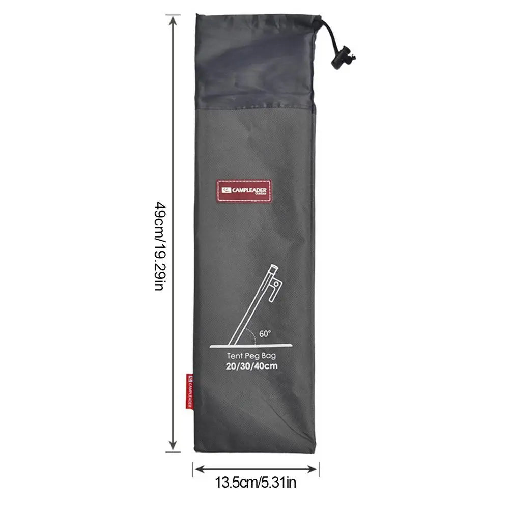 Tent Stake Storage Bag Camping Tent Legs And Hammer Set Ground Nails Outdoor Campers Tourist Supplies Accessories Storage Bag