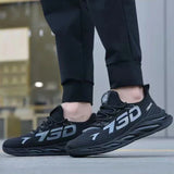 Men’s Slip-On Sneakers – Breathable Running Shoes for Walking, Training & Tennis (Lightweight Casual Comfort)