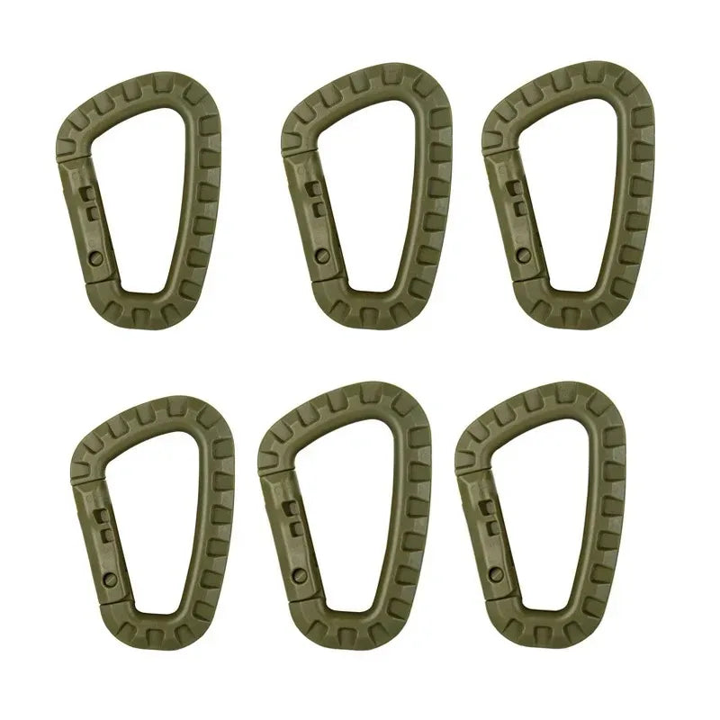 1/2/3/4/6pcs Tactical Carabiner Carabina Karabiner Clip Plastic Cadet Hiking Camping