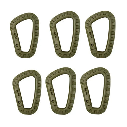 1/2/3/4/6pcs Tactical Carabiner Carabina Karabiner Clip Plastic Cadet Hiking Camping