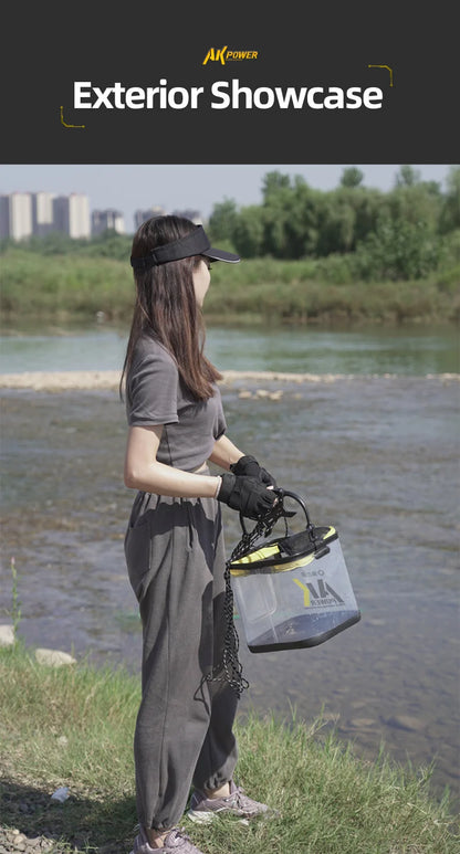 YUZHIYUAN Transparent Foldable Live Fish Bucket