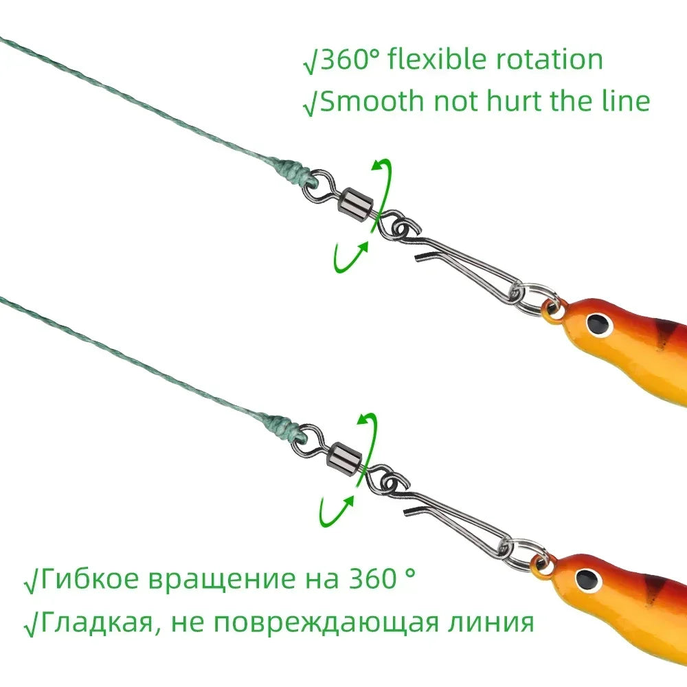 Rolling Swivel Snaps (10-50 Pack)