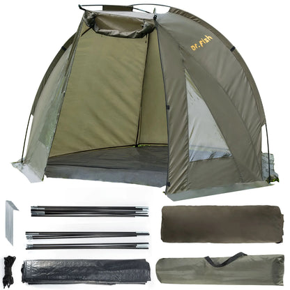 1-2 Person Shelter Tent Camping Tent Ultralight Waterproof for Hunting Adventure Travel Carp Fishing Bivvy
