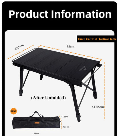 Mountainhiker Camping Folding Lift Removable Multi Unit IGT Table Gas Stove Portable Camp BBQ Grill Table Outdoor Picnic table