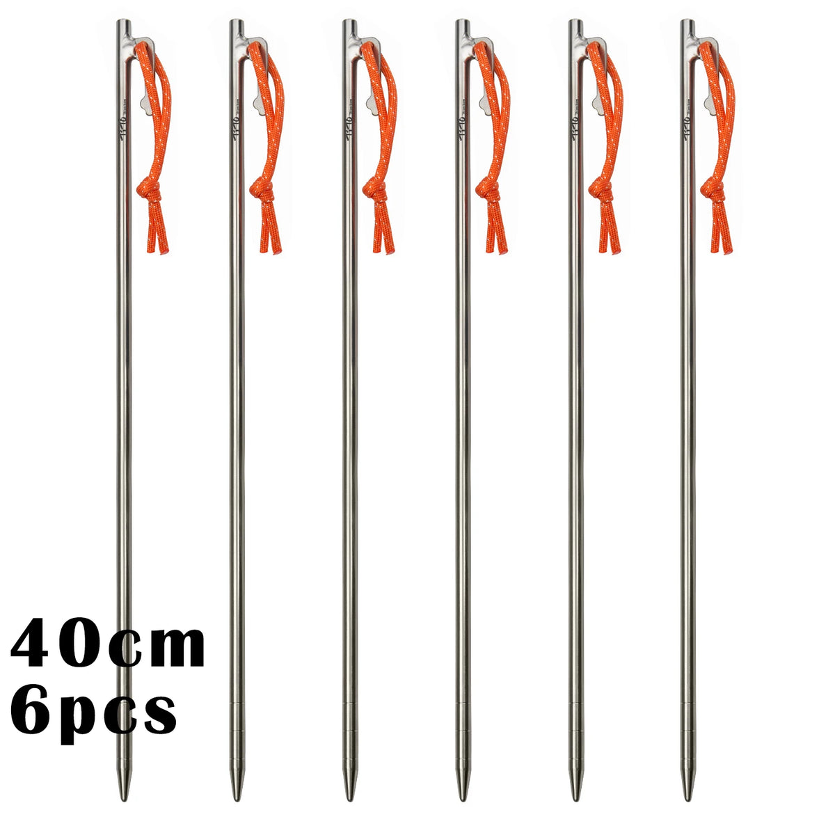 TiTo Titanium Alloy Tent Pegs Outdoor Camping Tent Nail Anti-bending Heavy Duty Canopy Titanium Tent Stake 20/24/30/35/40cm
