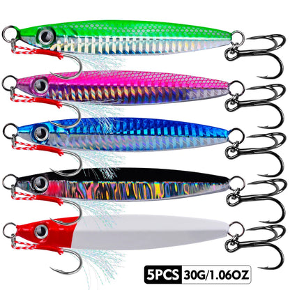 PRO BEROS 3D Eye Metal Jigs (5 Pack)