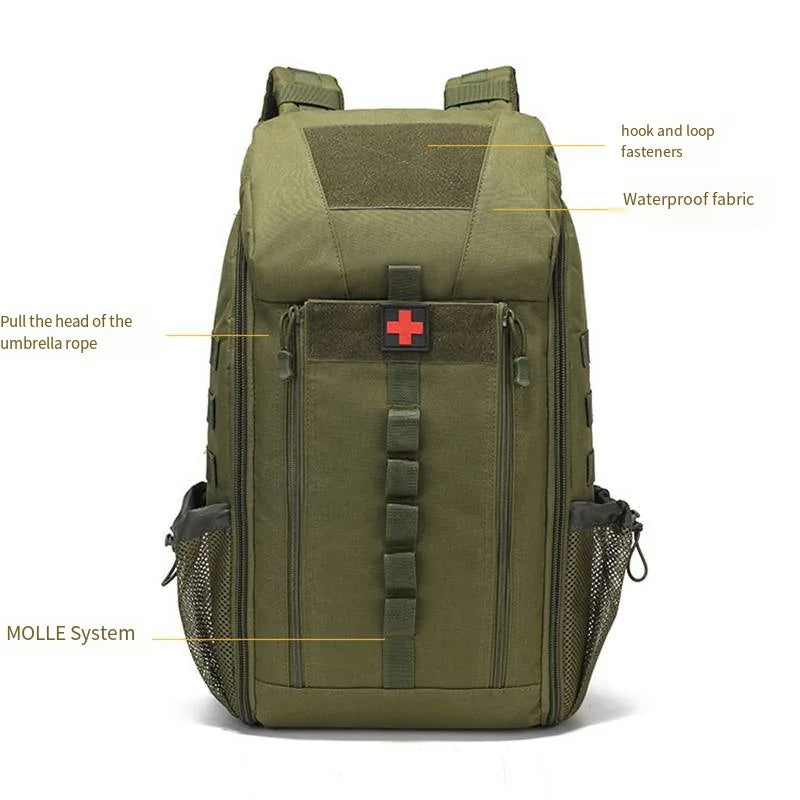 Outdoor Medical Backpacks Unisex Large-capacity Camping First Aid Bags Multifunctional Storage Mountaineering Backpacks