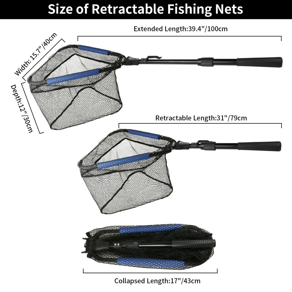 Telescopic Floating Landing Net (55-190cm)