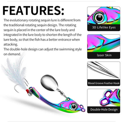 SANMO Metal VIB Spinner Bait (7-15g)