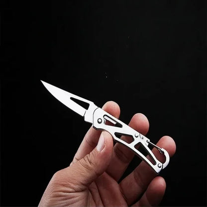 Stainless steel folding knife, survival knife, hunting knife, fruit knife, portable pocket knife for camping and outdoor fishing