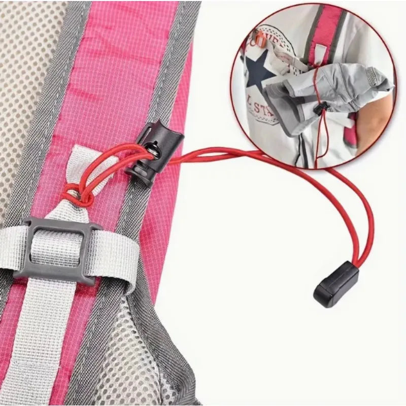 5pcs ABS High Elasticity Mountaineering Bags Rope Buckle Camp Adjustable Tie Ride Motion Durable OutdoorS Hiking Practical Tools