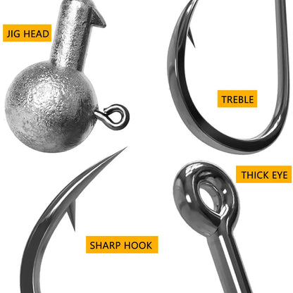 WODJYJ Jig Head Hooks (1g-28g)