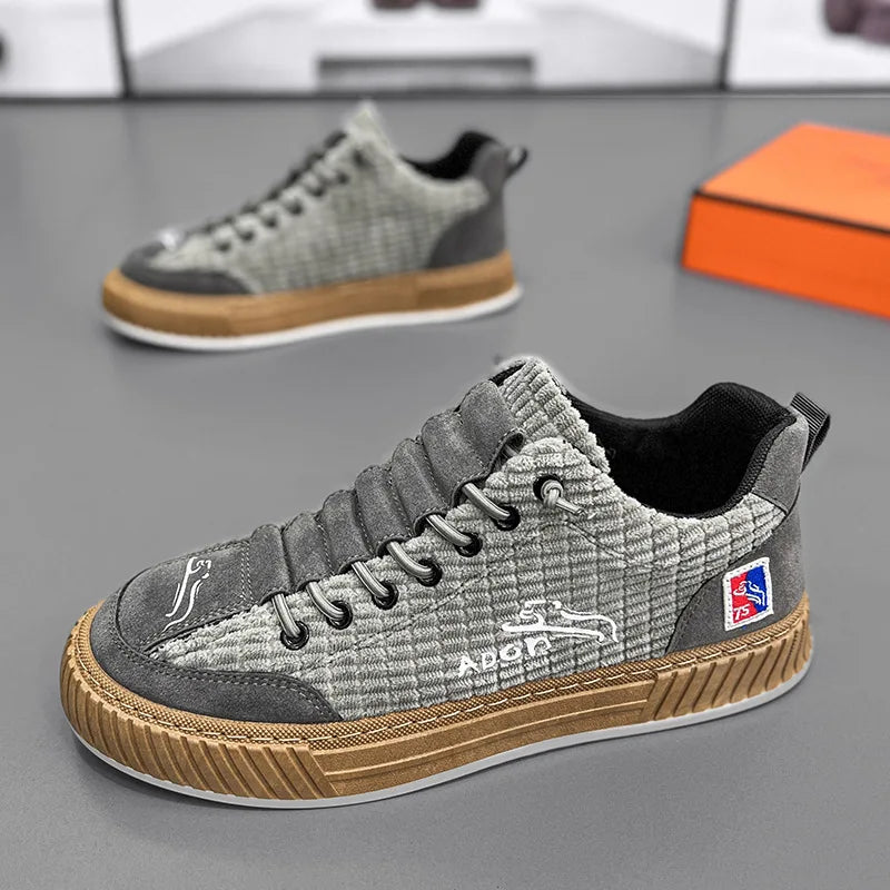 Men’s Designer Casual Sneakers – Comfort Platform Vulcanized Shoes, Fashion Streetwear Trainers
