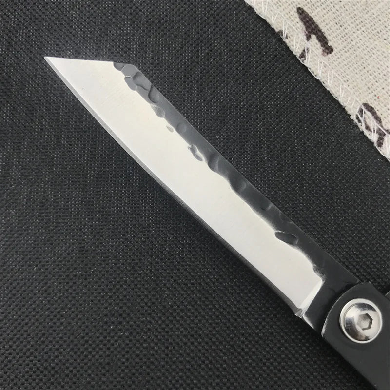 Higonokami Japanese High Quality Mini Pocket Folding Knife VG10 Damascus Steel Copper Handle Outdoor Hunting Fruit Cutting Tool