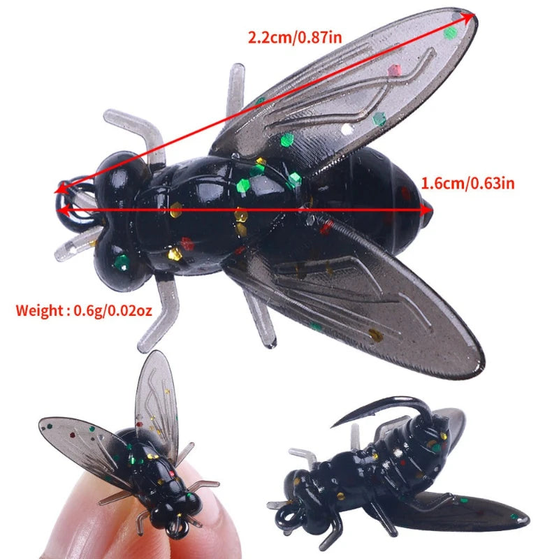 Ultra-Realistic Parachute Dry Flies (15/60 Pack)