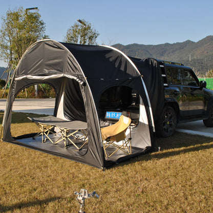 SUV Car Tent for Camping, SUV Tailgate Shade Awning Tent, Outdoor car Tent with Three Door Design, Vehicle Camping Tents