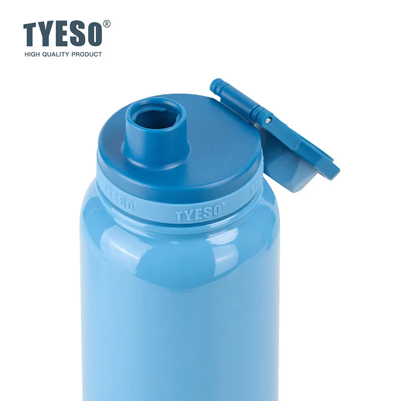TYESO Stainless Steel Thermal Water Bottle Portable Tumbler Sport Vacuum Flask Keeps Cold and Heat Thermal Mug Car Insulated Cup