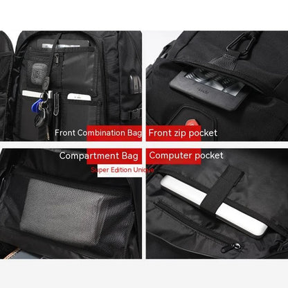 50L 80L Backpack Large Travel Backpack Men Separate Shoe Compartment Business Bag Outdoor Sports Man Black Storage Backpacks