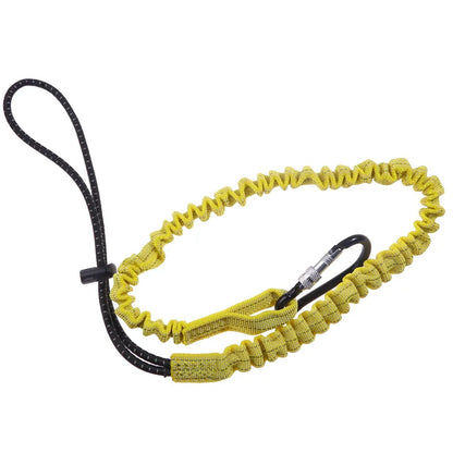 Safety Bungee Tether Tool Lanyard With Carabiner Hook Climbing Working Anti-Falling Safety Rope Aerial Work Climbing Accessories