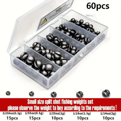 TAKBAS Split Shot Sinker Kit (60/120 Pack)
