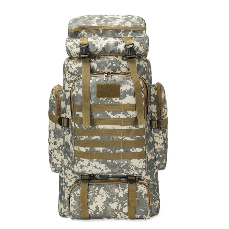 Large Capacity Multifunctional Travel Bag Camouflage Mountaineering Bag Expanding Hiking Bag