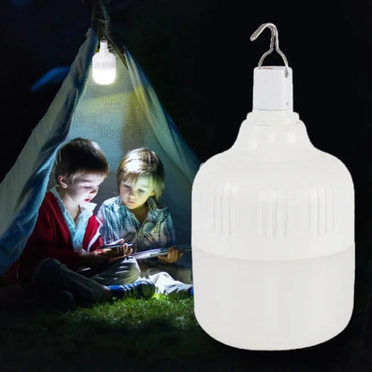 Rechargeable Portable Camping Brightness Light Dimmable LED Bulb Waterproof Outdoor Tent Light Emergency Night Light with Hook