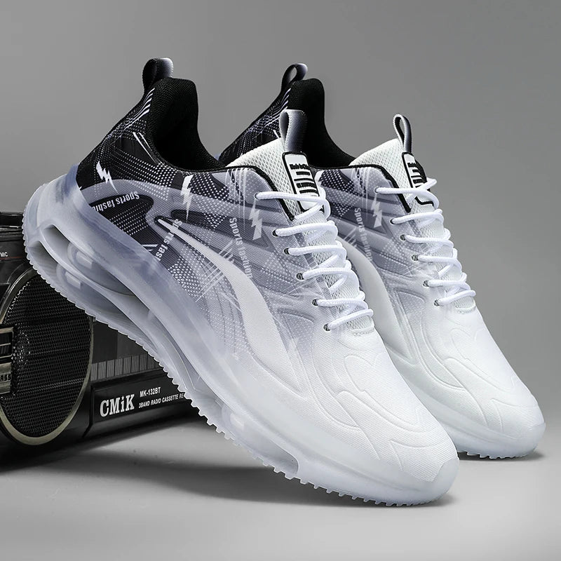 Men’s Basketball Shoes with Air Cushions – Non-Slip, Breathable & Shock-Absorbing Sports Sneakers