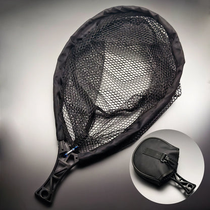 ANFS Foldable Rubber Mesh Trout Net with Bag