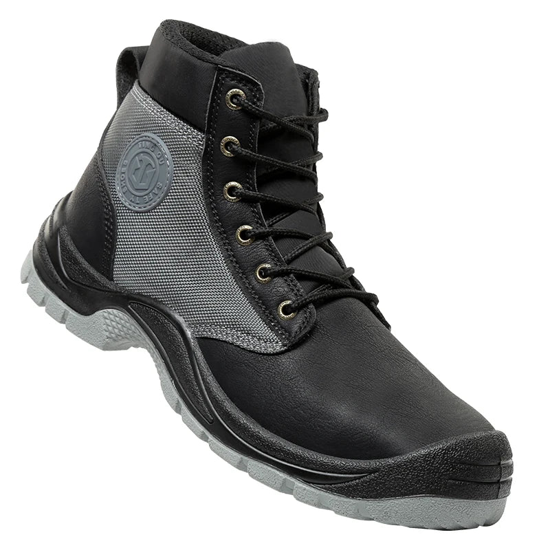 Men’s Safety Work Boots – Anti-Smash, Anti-Slip, Waterproof & Durable Steel Toe Shoes