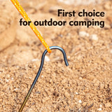 TiTo 3.0*165mm Ultralight Camping Accessories Titanium Alloy Tent Stake Pegs With Hook
