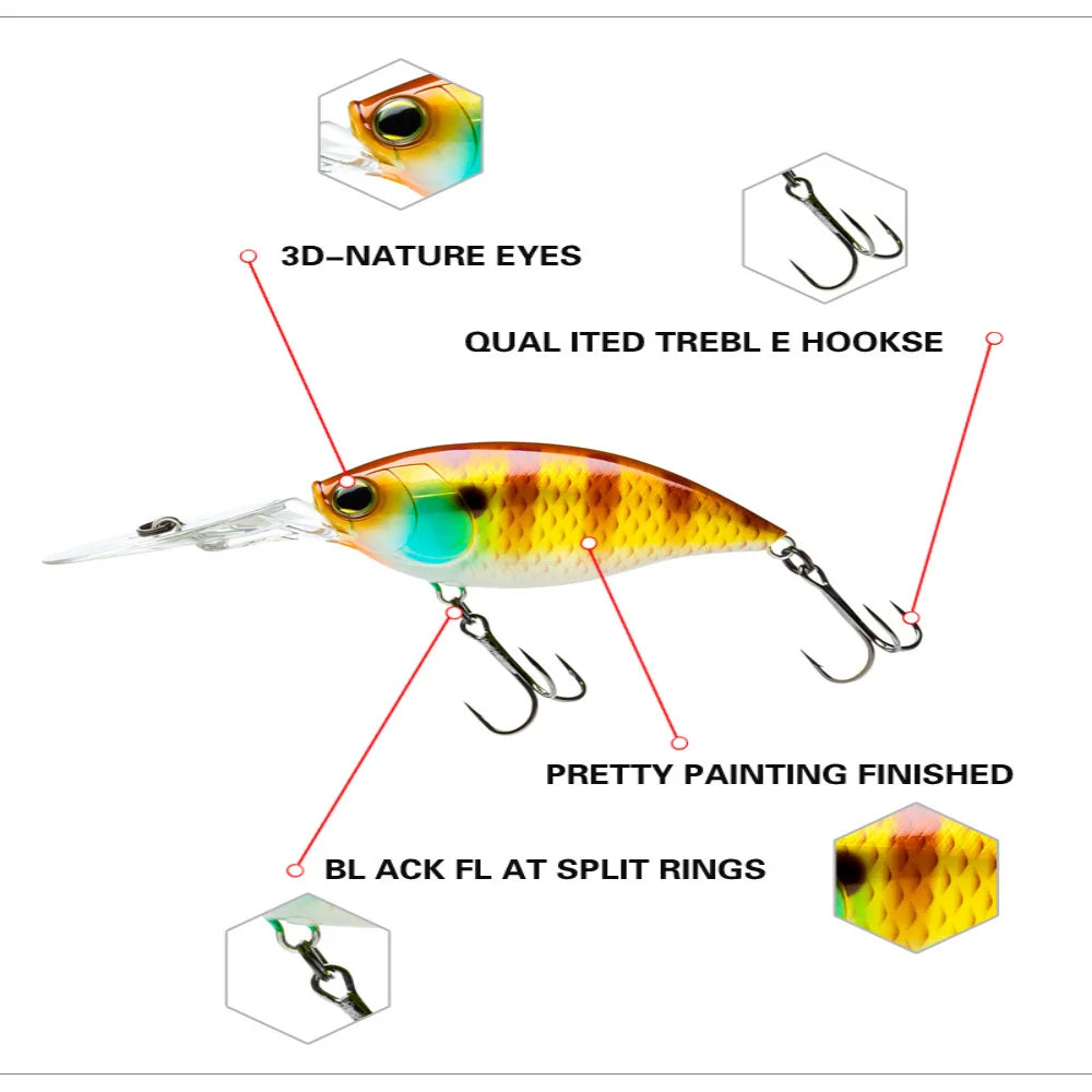 Trolling Crankbait 70-75mm