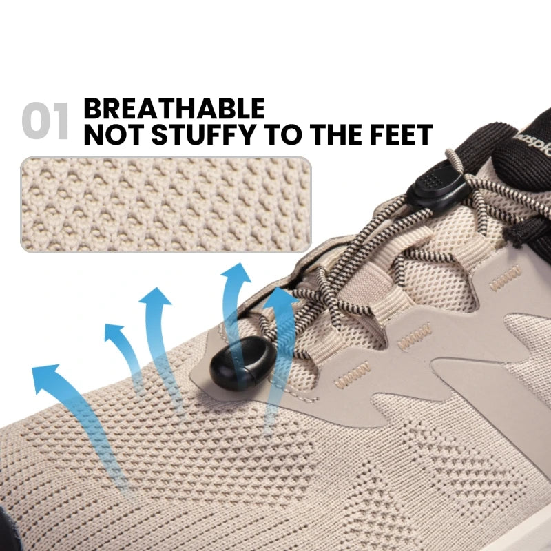Baasploa Men Hiking Shoes Summer Breathable Comfort Soft Outdoor Sneakers New Solid Walking Shoes Anti Slip Wear-resistant