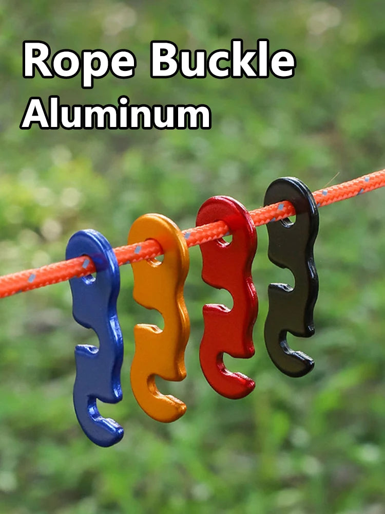 Aluminum S-Type Rope Buckles – Adjustable, 5 or 10 Pack