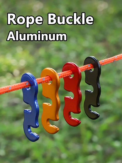 Aluminum S-Type Rope Buckles – Adjustable, 5 or 10 Pack