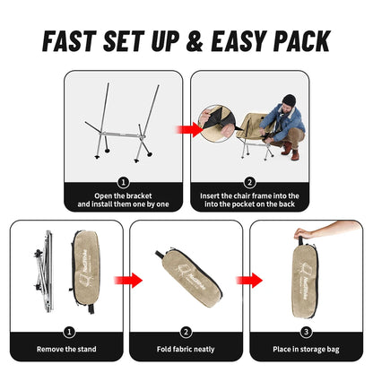Naturehike 2024 Camping Chair Ultralight High Load Folding Quick Build Garden Chair Outdoor Foldable Picnic Beach Moon Chair