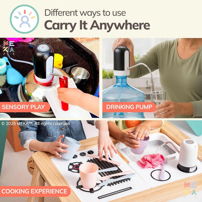 Automatic Water Bottle Pump USB Rechargeable Electric Water Dispenser Portable Universal Drink Water Pump for Office Home Campin