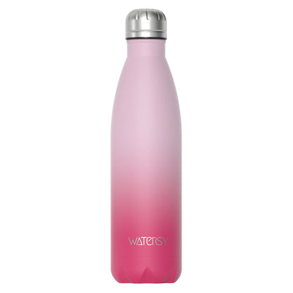 WATERSY 500ml Stainless Steel Water Bottle Insulated Vacuum Flask Double Wall Thermal Cup Keep Cold Hot Sports Kettle